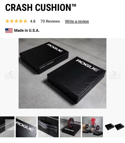 Rogue fitness crash cushion - fitness,
